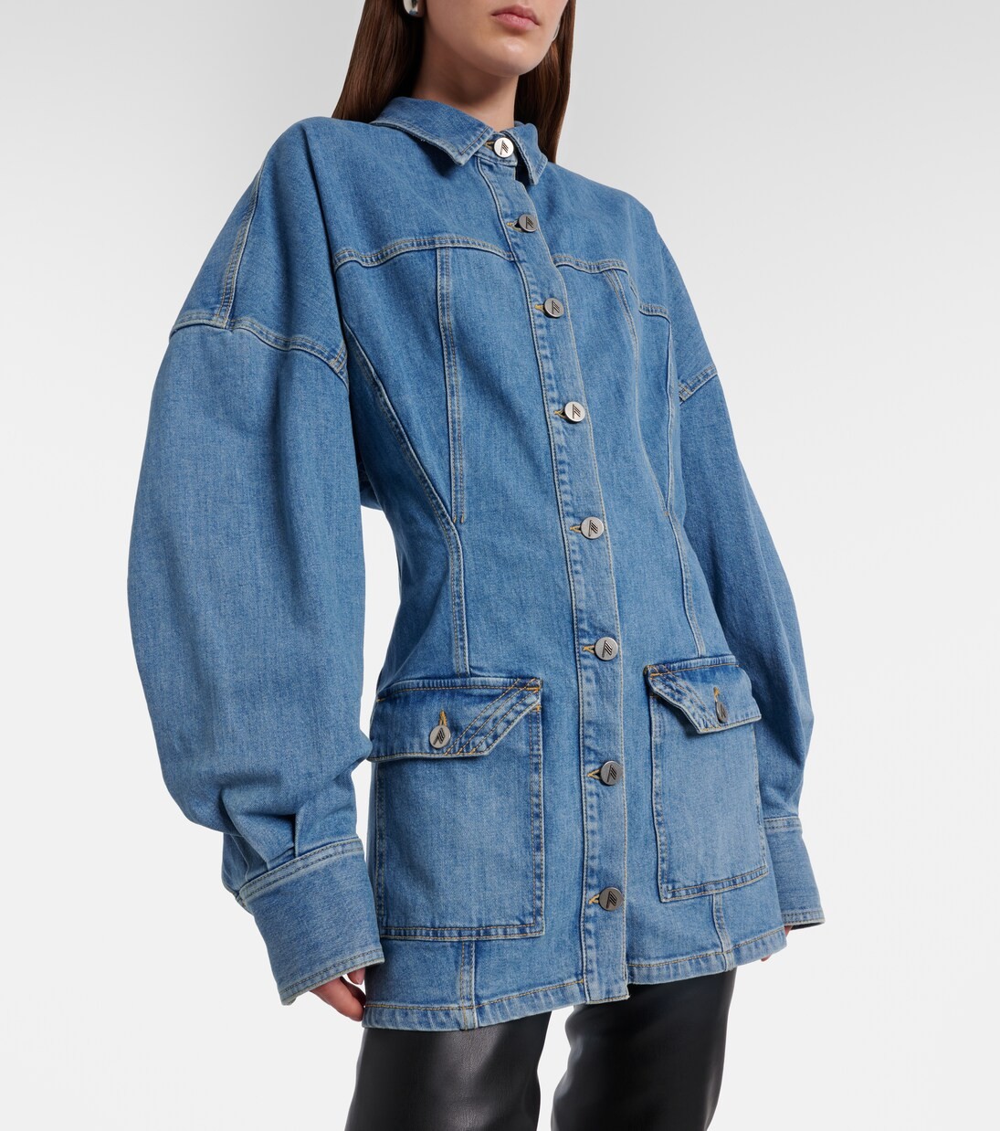 ❤️收腰牛仔外套连衣裙！棉 SML