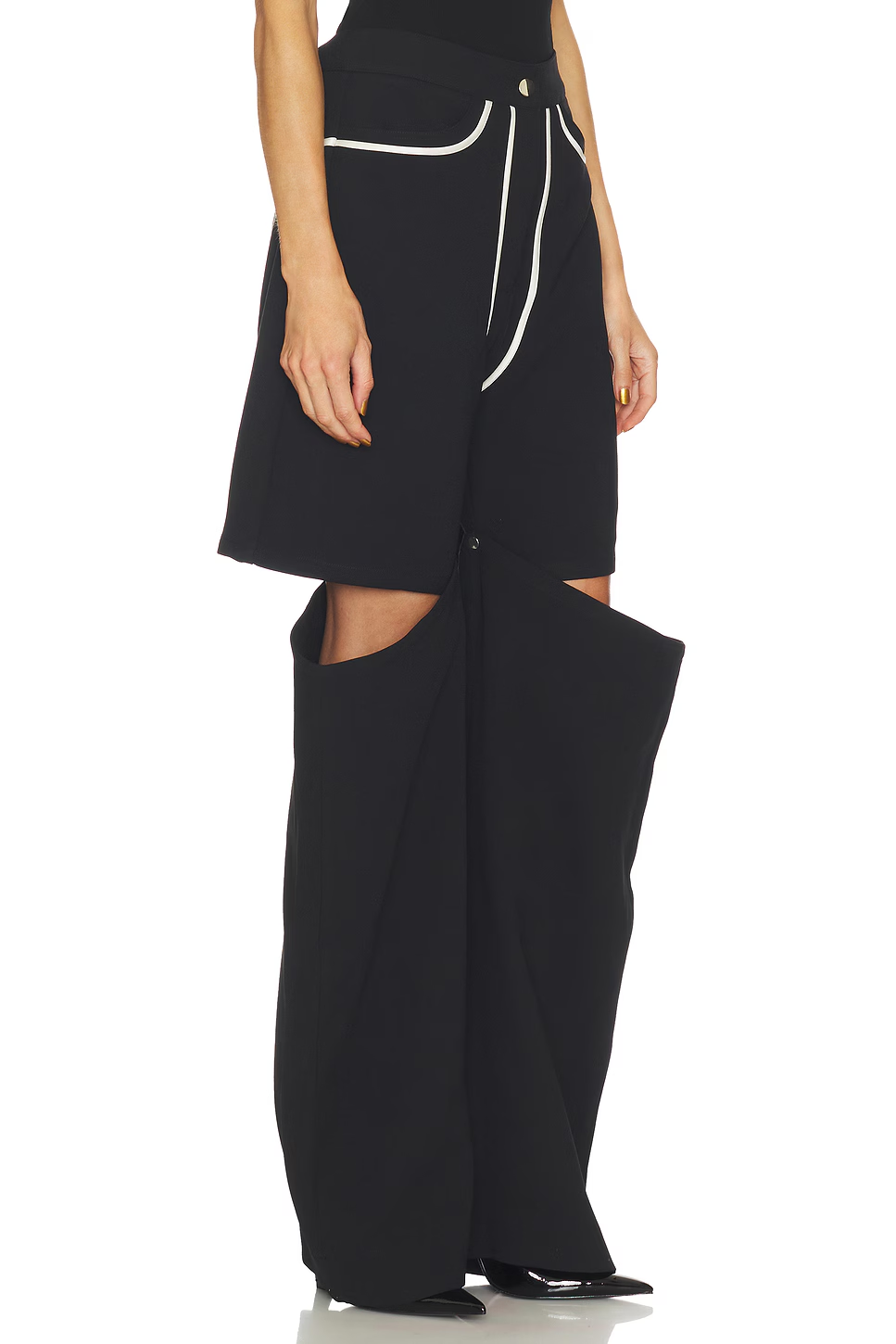 ❤️撞色白边长裤！棉 SML