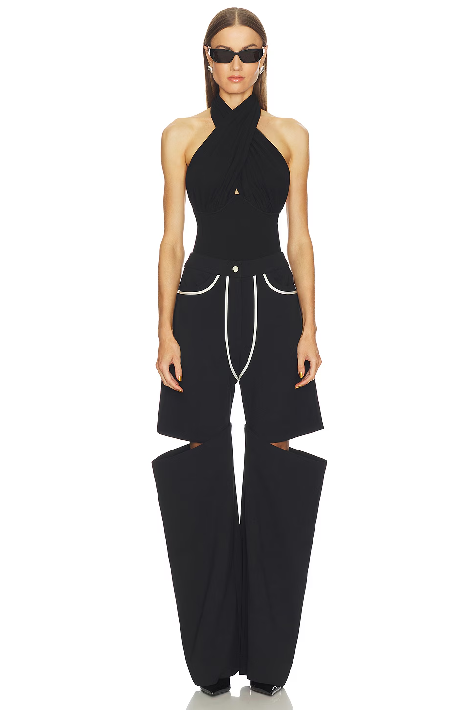 ❤️撞色白边长裤！棉 SML