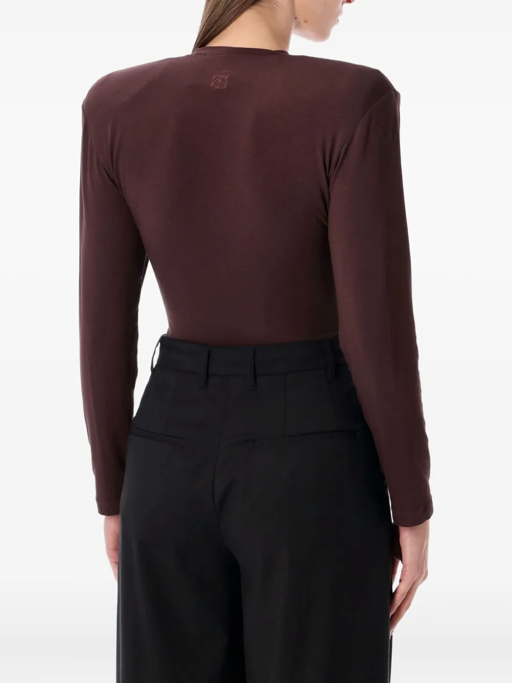 ❤️圆领垫肩刺绣连体衣！两色 SML