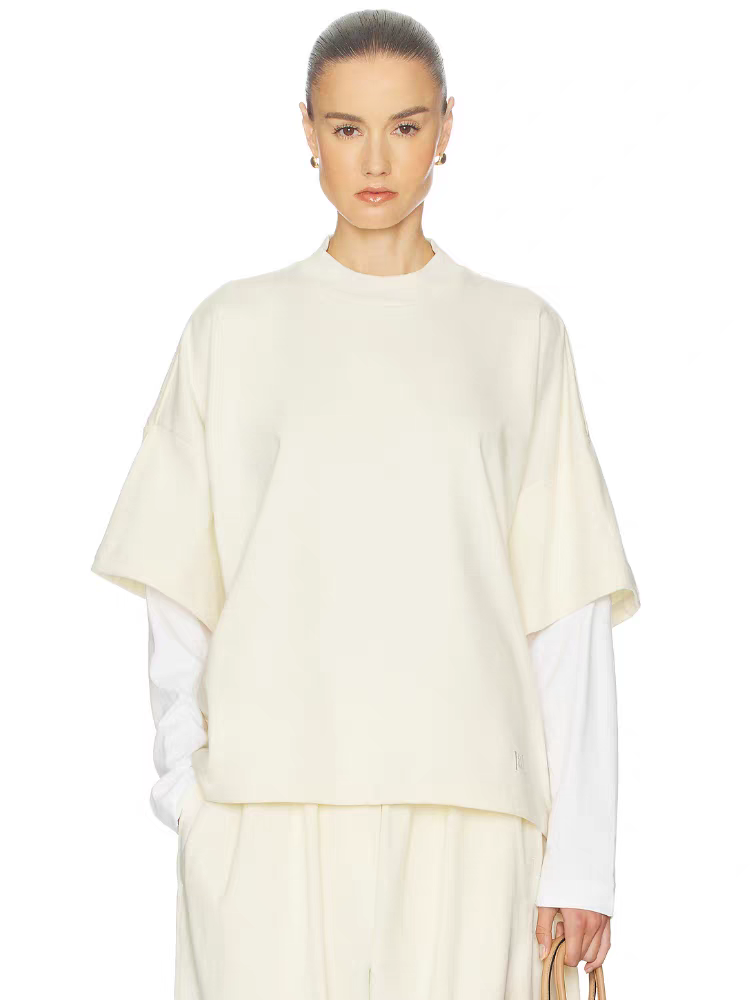 ❤️假两件套圆领上衣！棉 SML