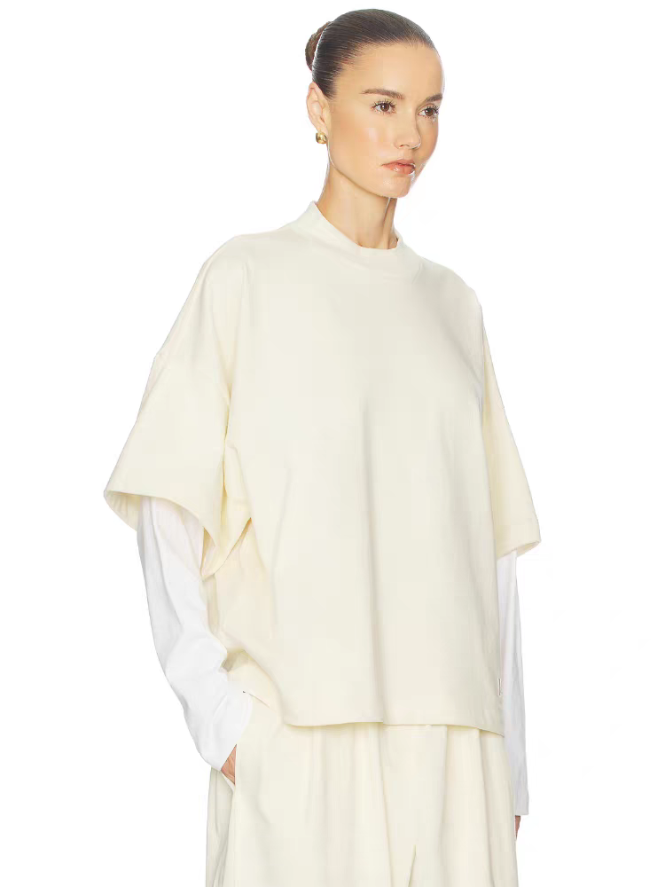 ❤️假两件套圆领上衣！棉 SML