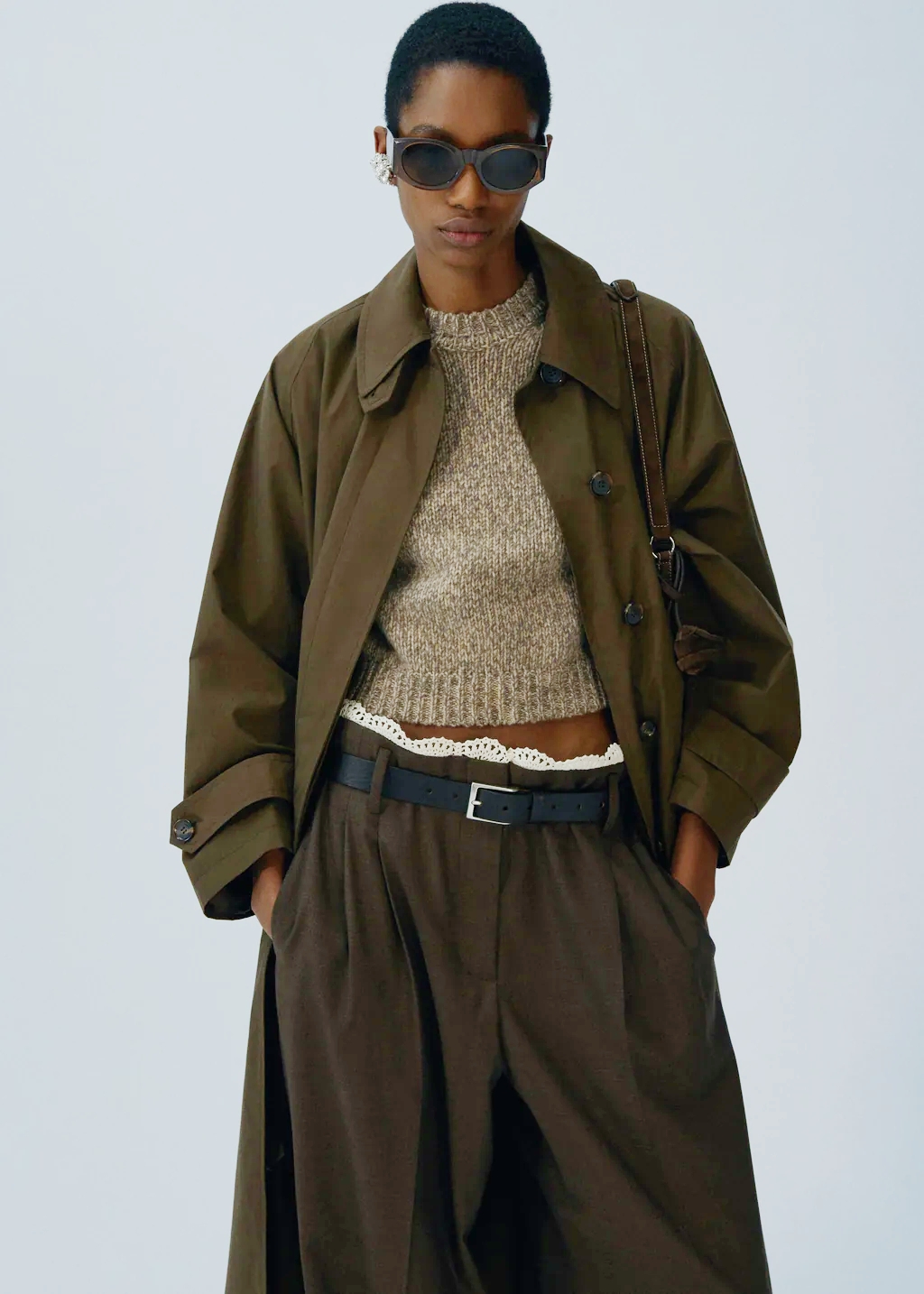 ❤️伞形大摆风衣！棉 两色 SML