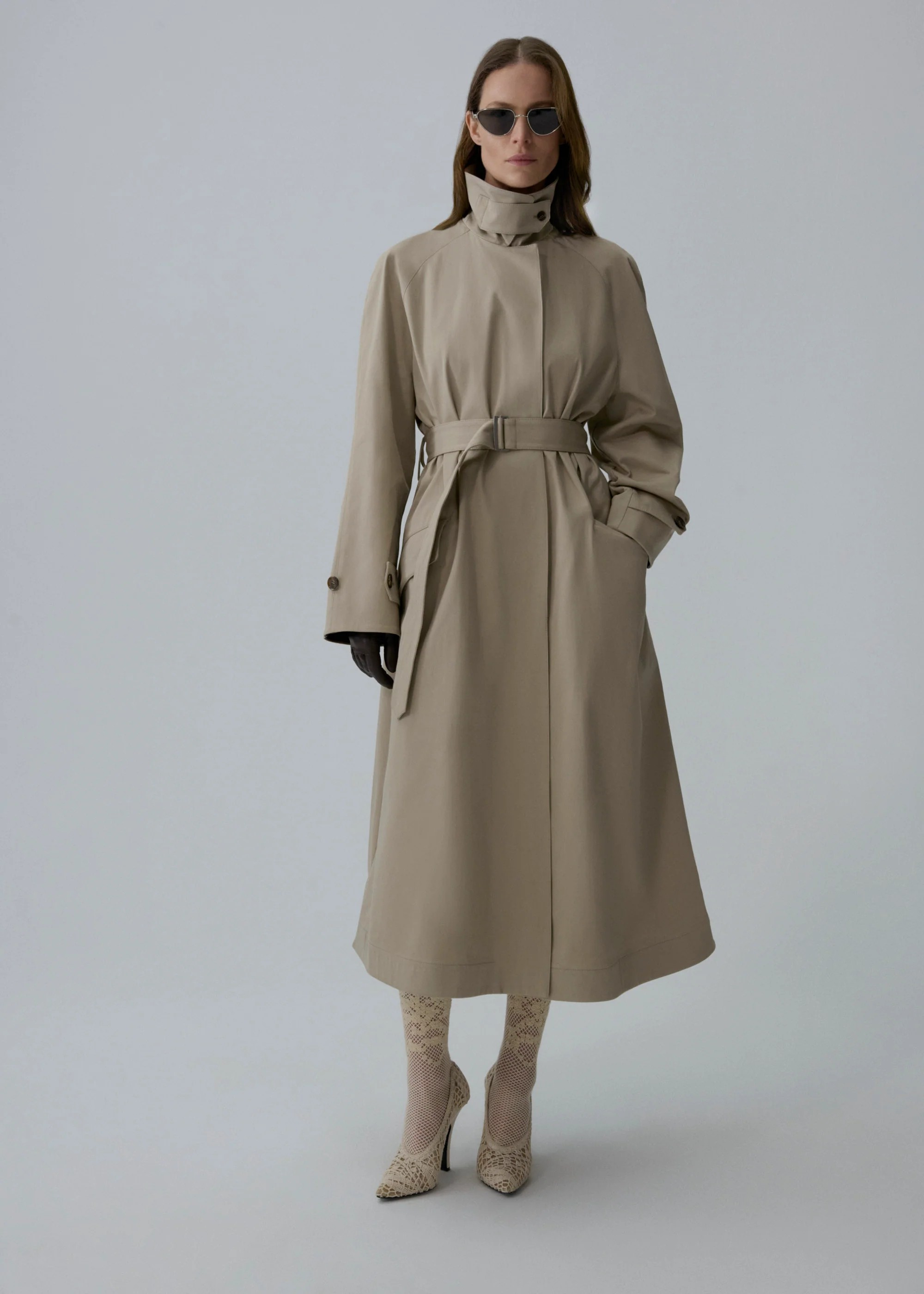 ❤️伞形大摆风衣！棉 两色 SML