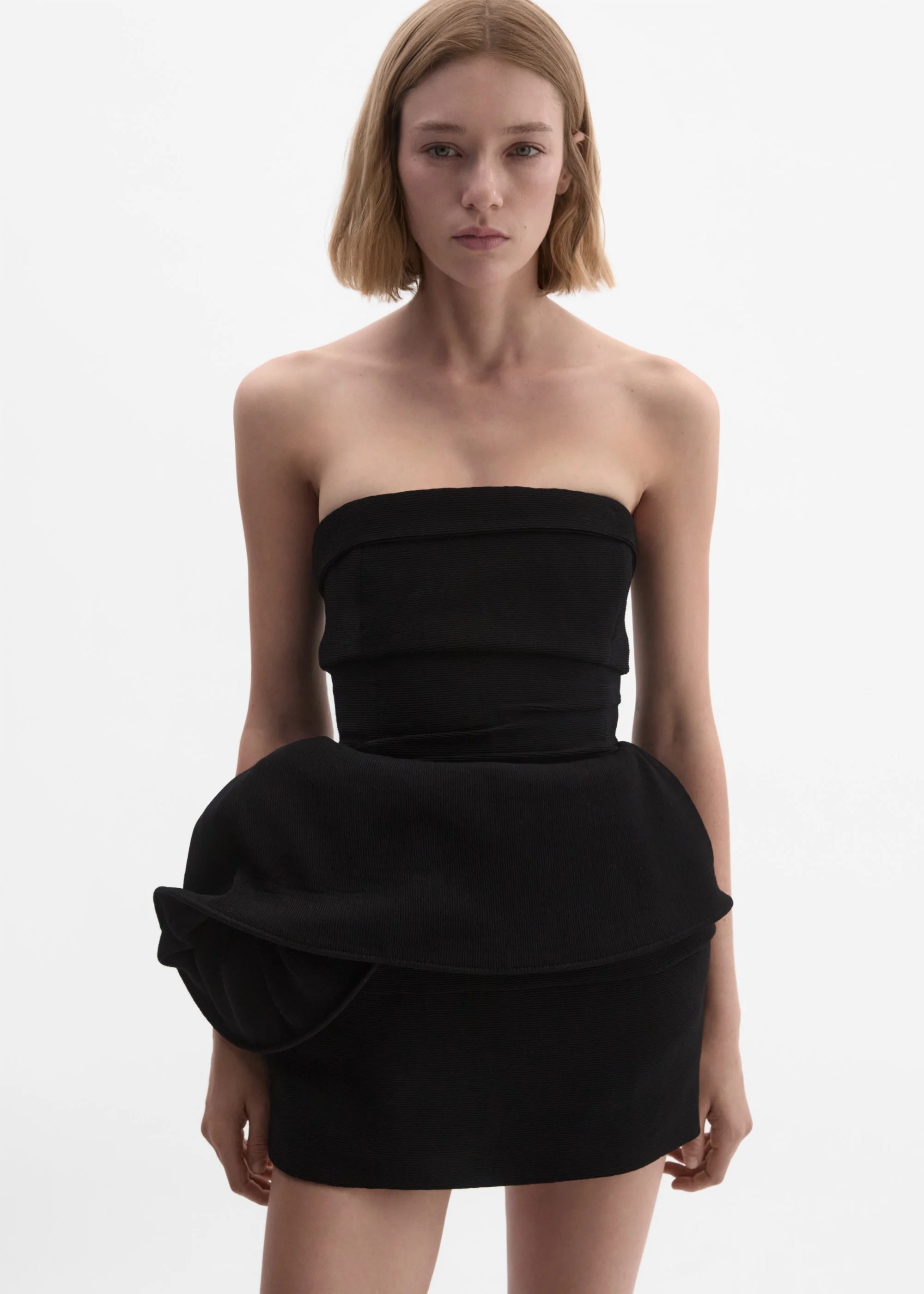 ❤️定制面料裹胸连衣裙！重工 里层有鱼骨胸衣 SML