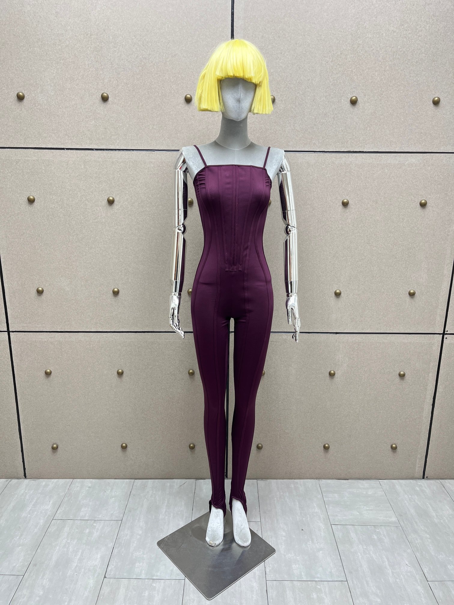 NO:740293,mugle herringbone stretch jumpsuit!  Three-color SML,,19860909mugle 鱼骨弹性连体裤！三色 SML,,,Women's clothing