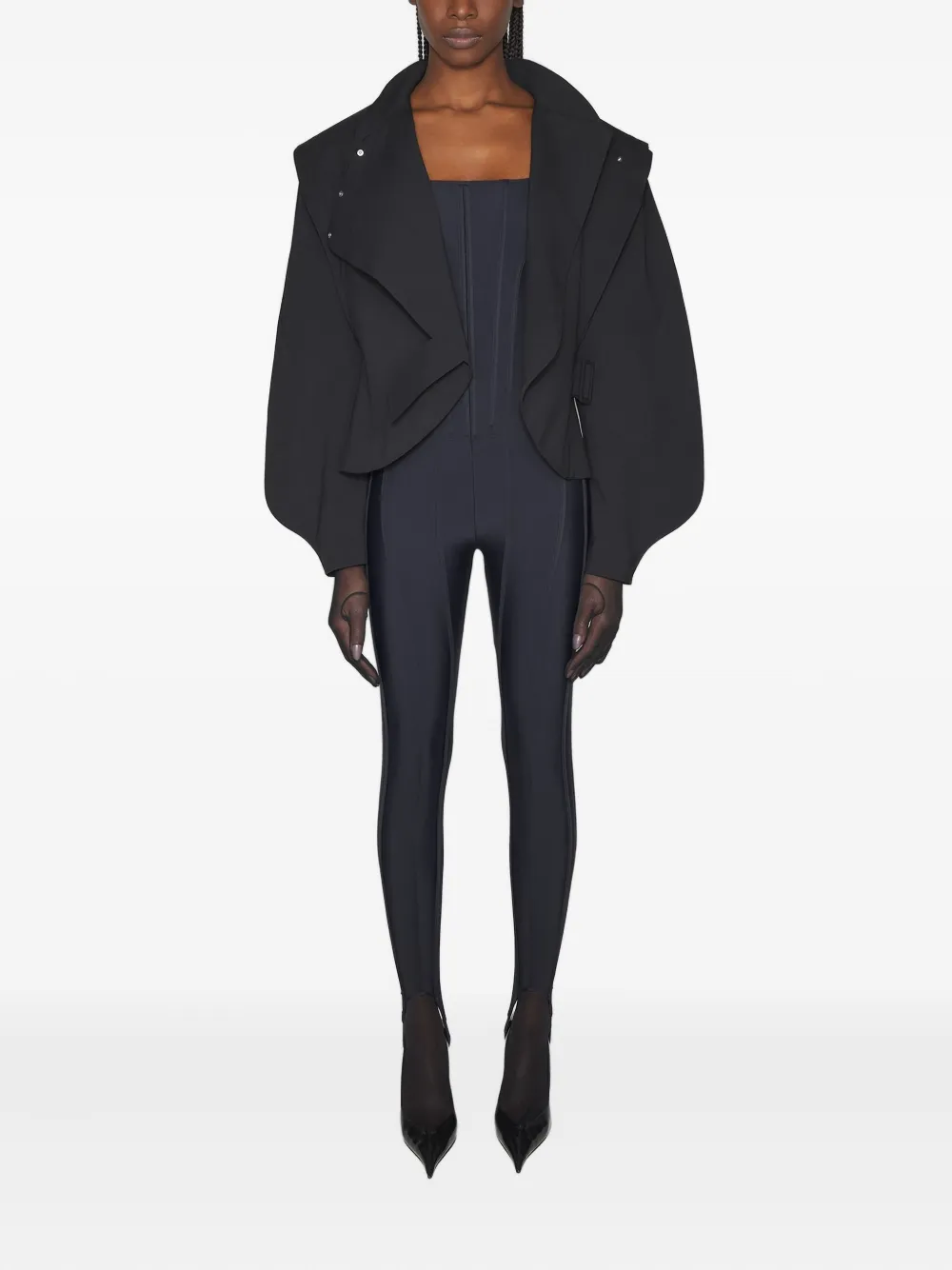 ❤️mugle 鱼骨弹性连体裤！三色 SML