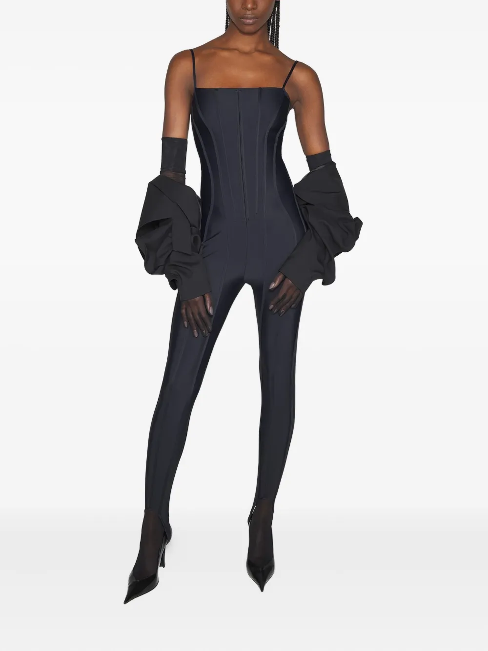 ❤️mugle 鱼骨弹性连体裤！三色 SML