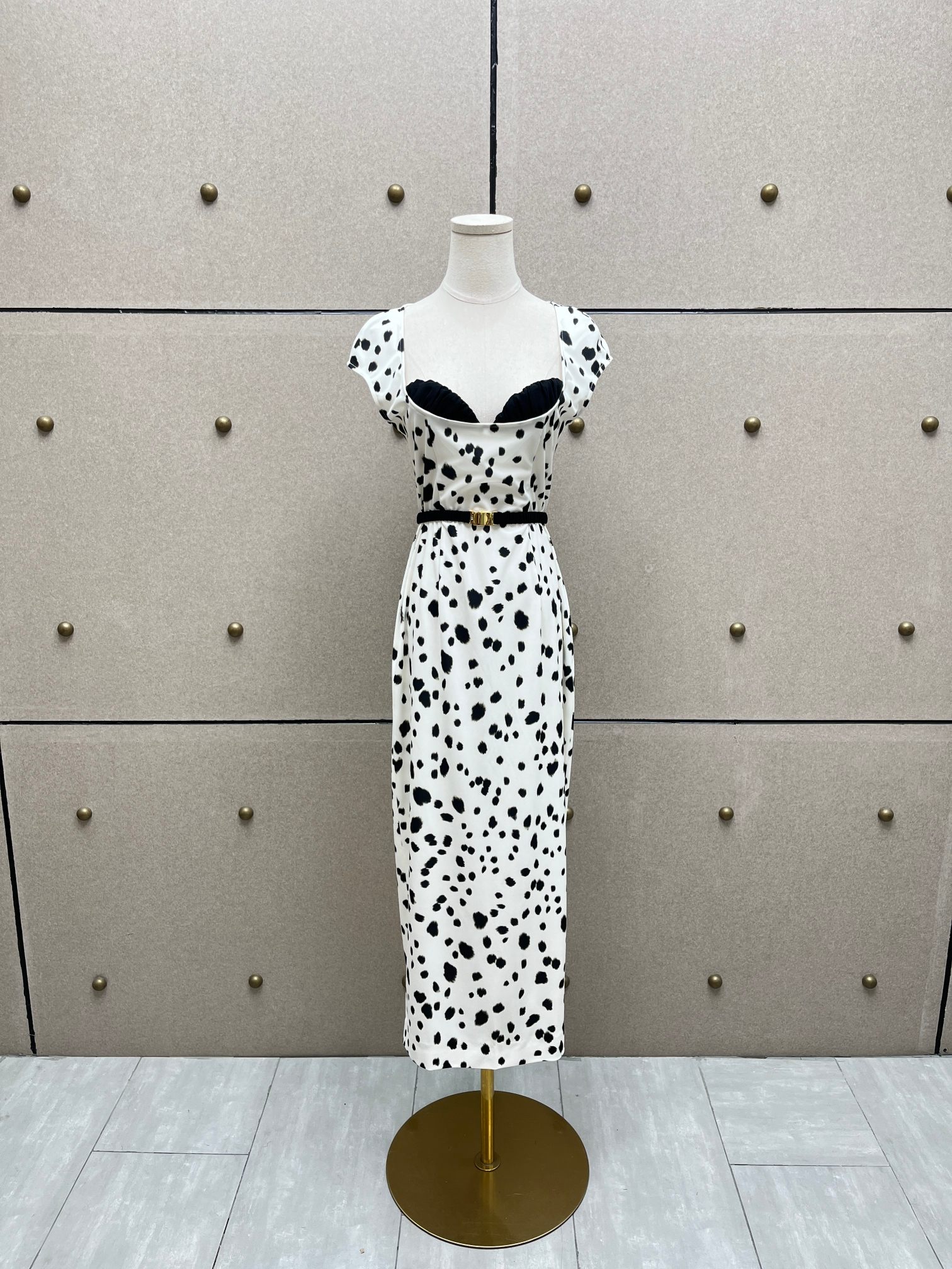 ❤️斑点印花收腰连衣裙！SML