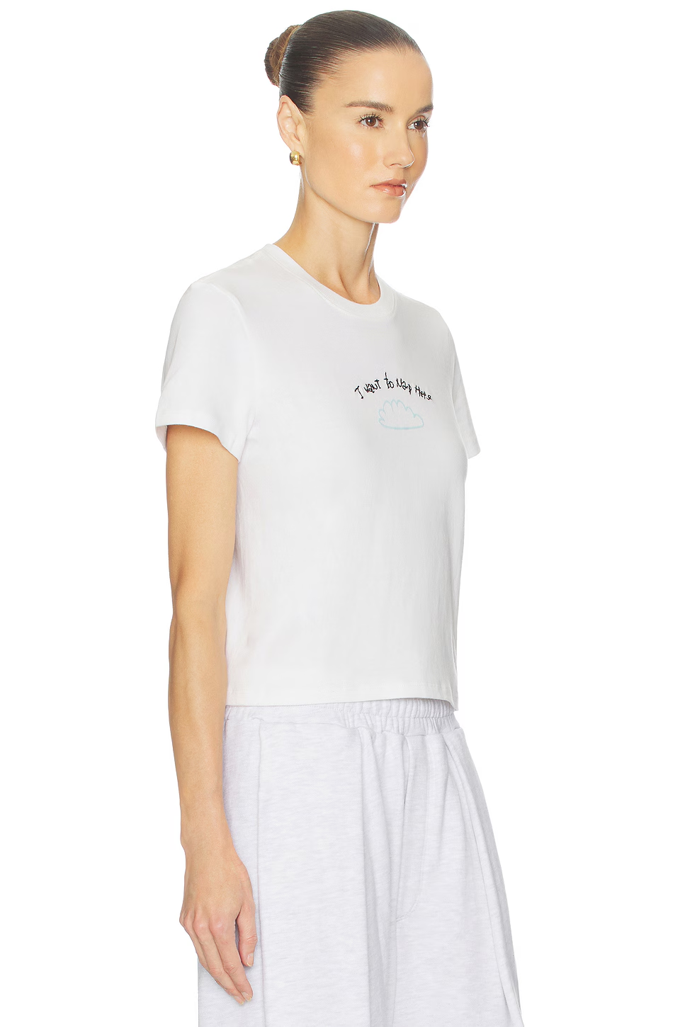 ❤️云朵刺绣T恤！棉 SML