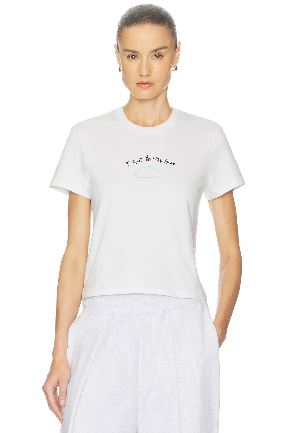 ❤️云朵刺绣T恤！棉 SML