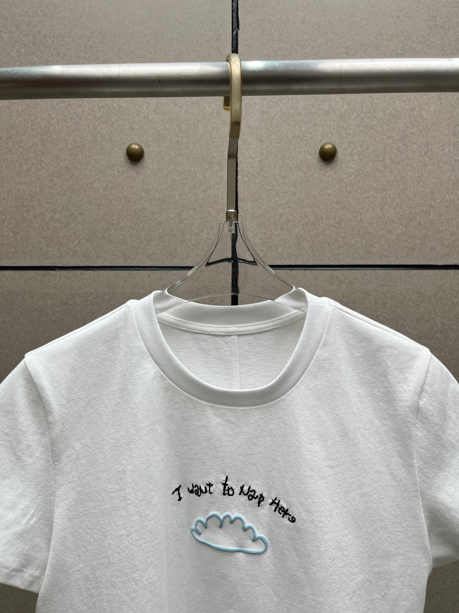 ❤️云朵刺绣T恤！棉 SML