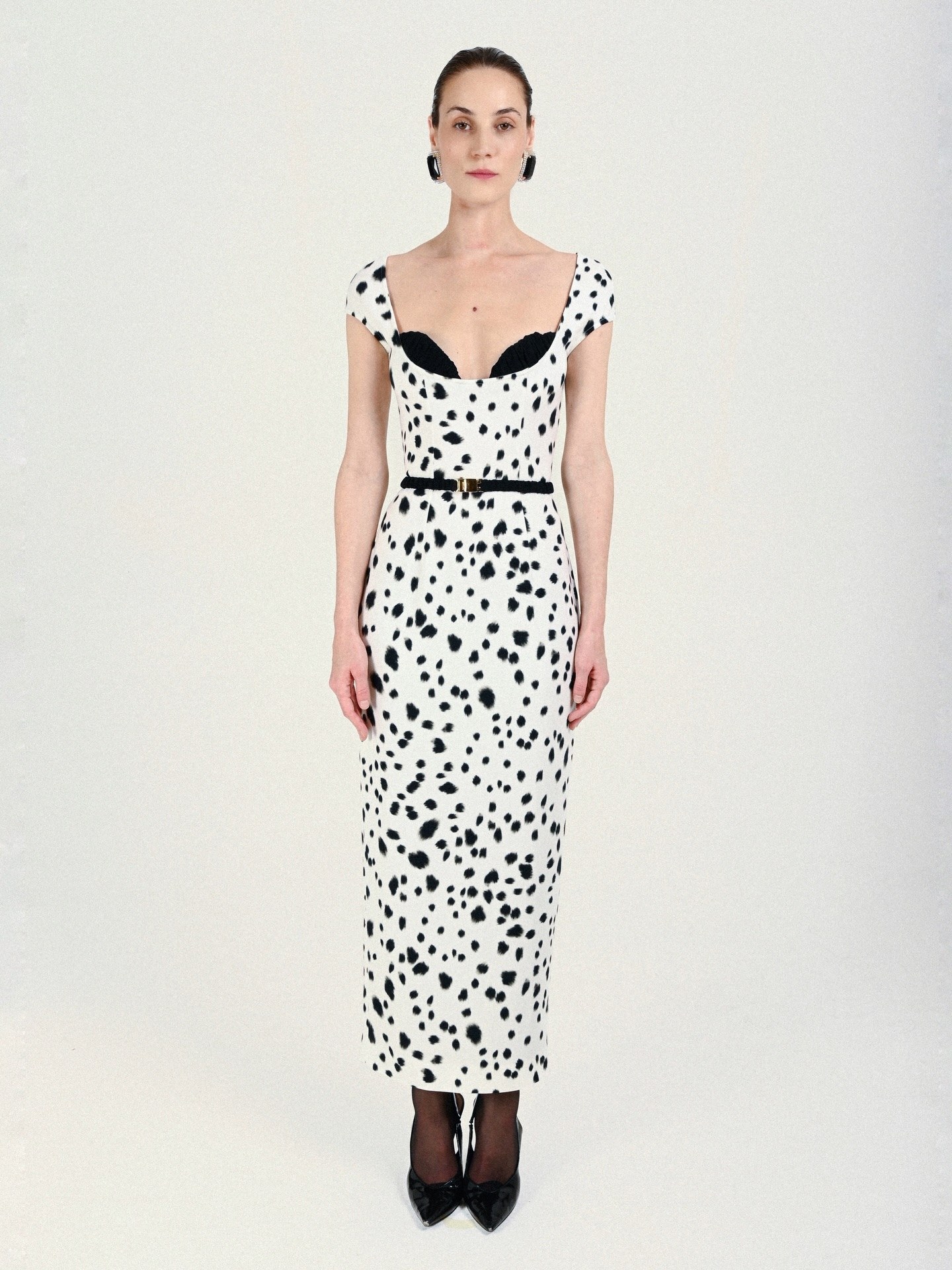 ❤️斑点印花收腰连衣裙！SML