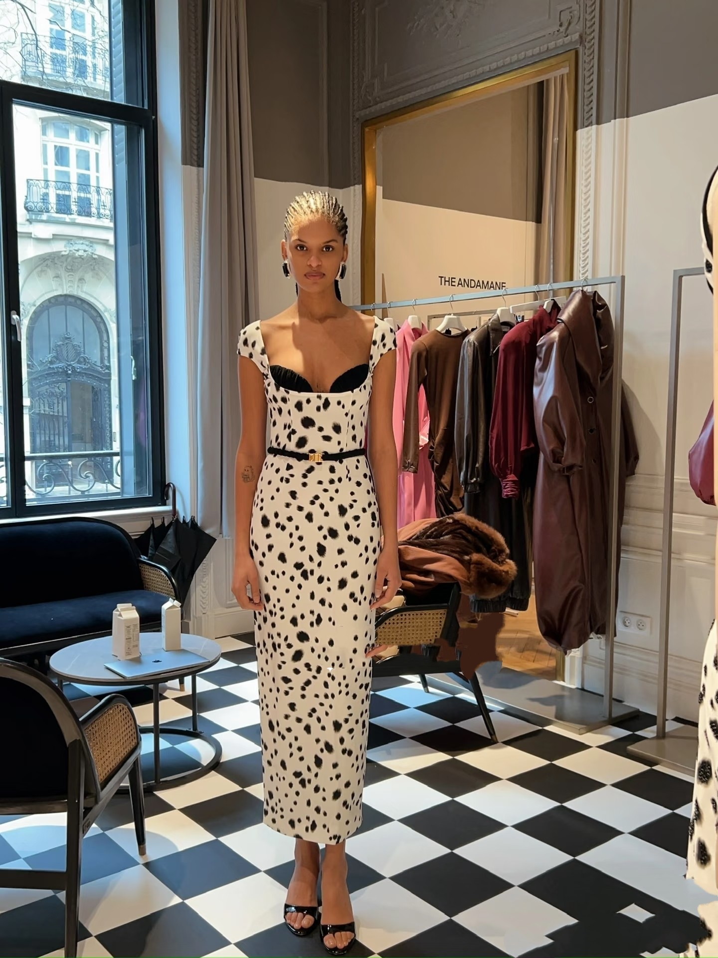 ❤️斑点印花收腰连衣裙！SML