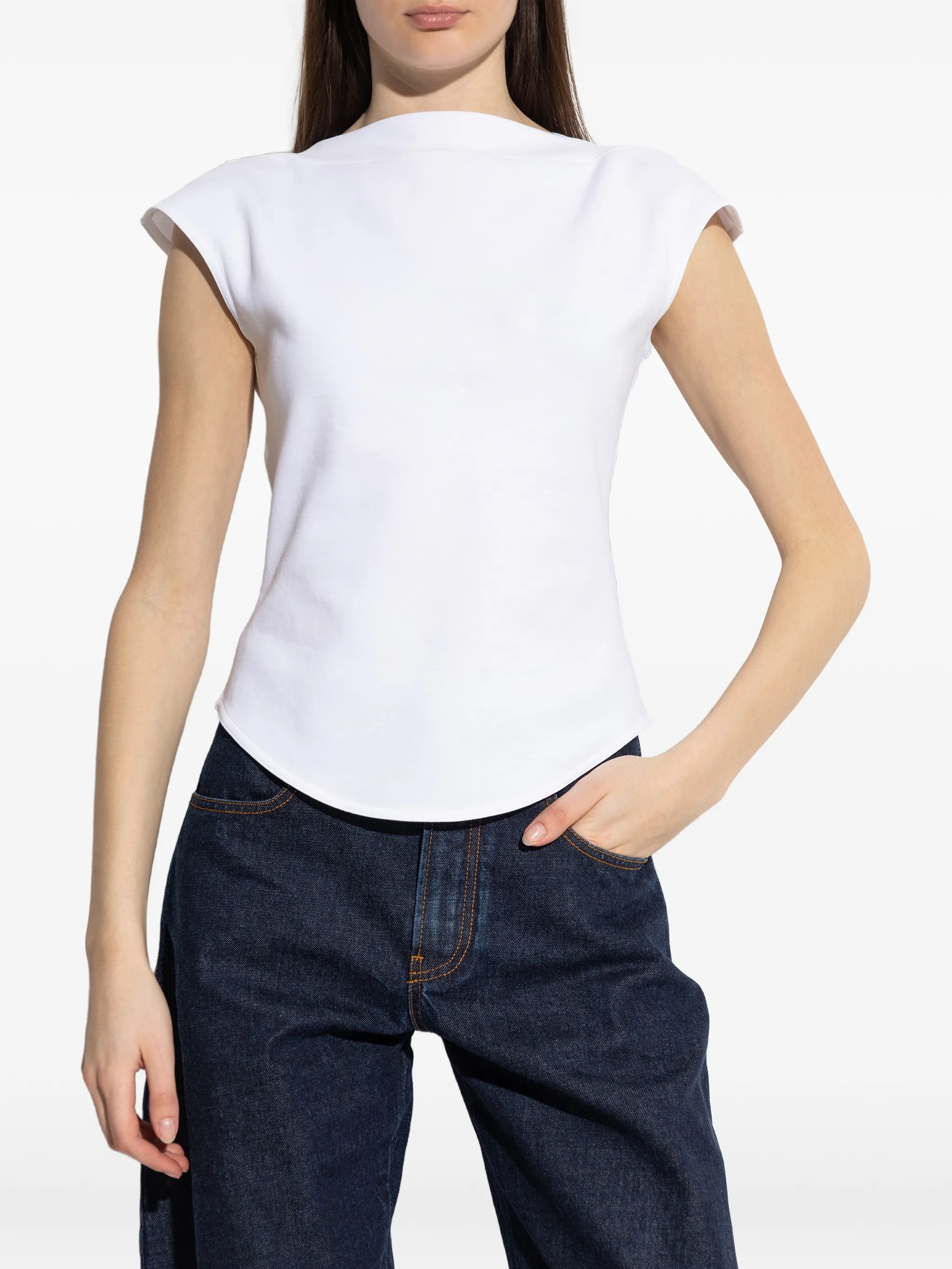 ❤️alai 一字领T恤！棉 SML