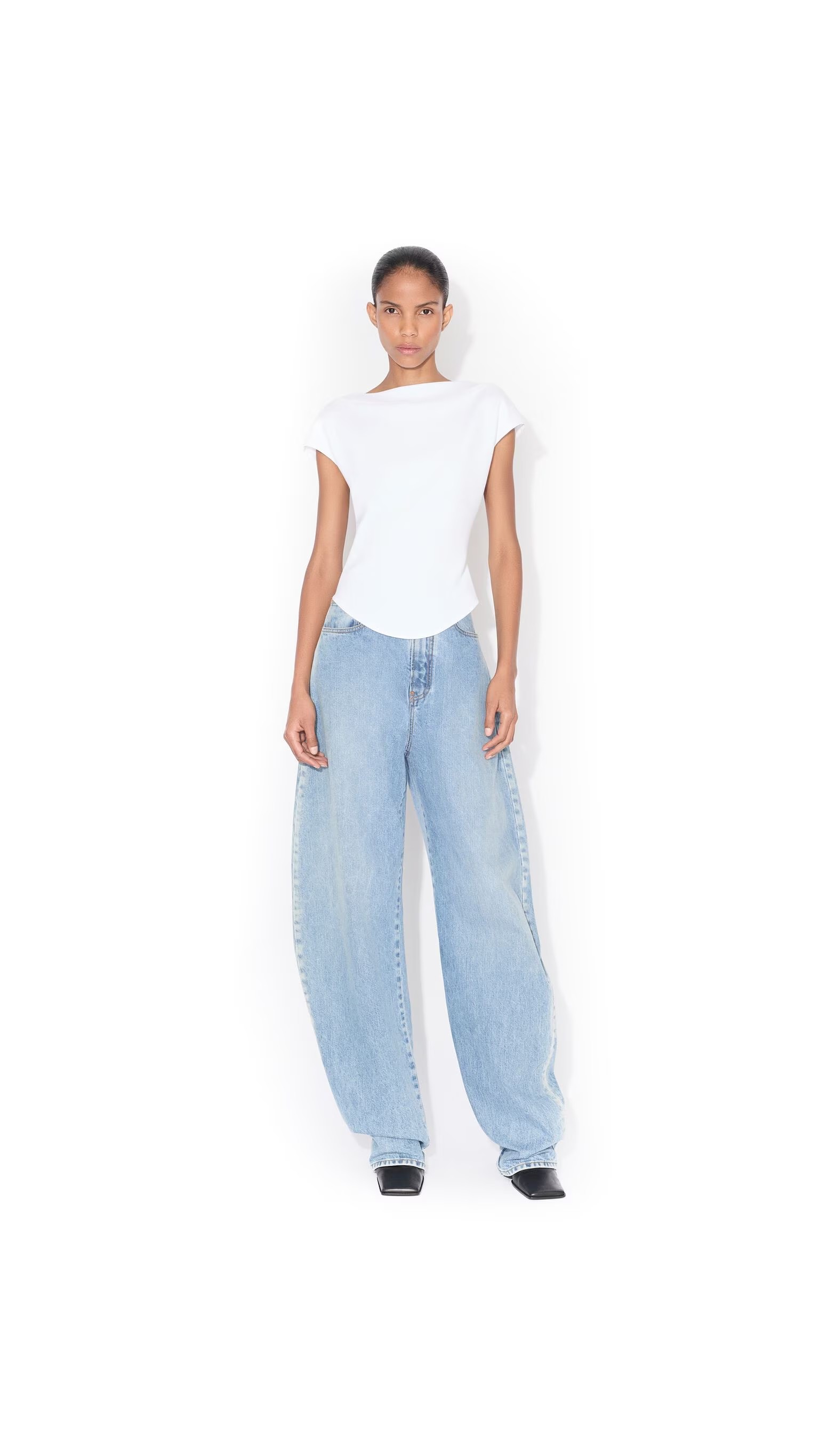 ❤️alai 一字领T恤！棉 SML