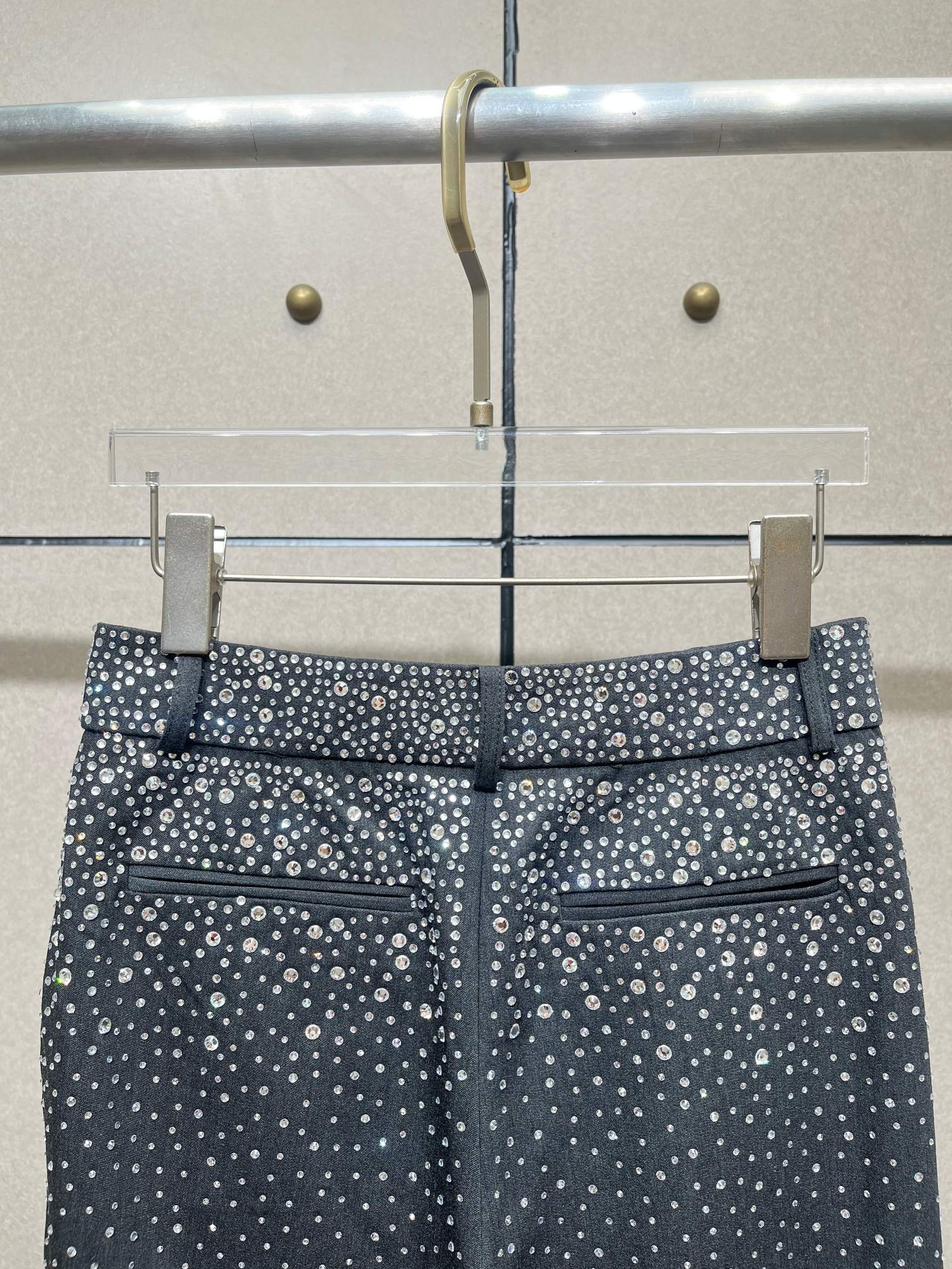 ❤️雨幕星空烫钻长裤！ SML