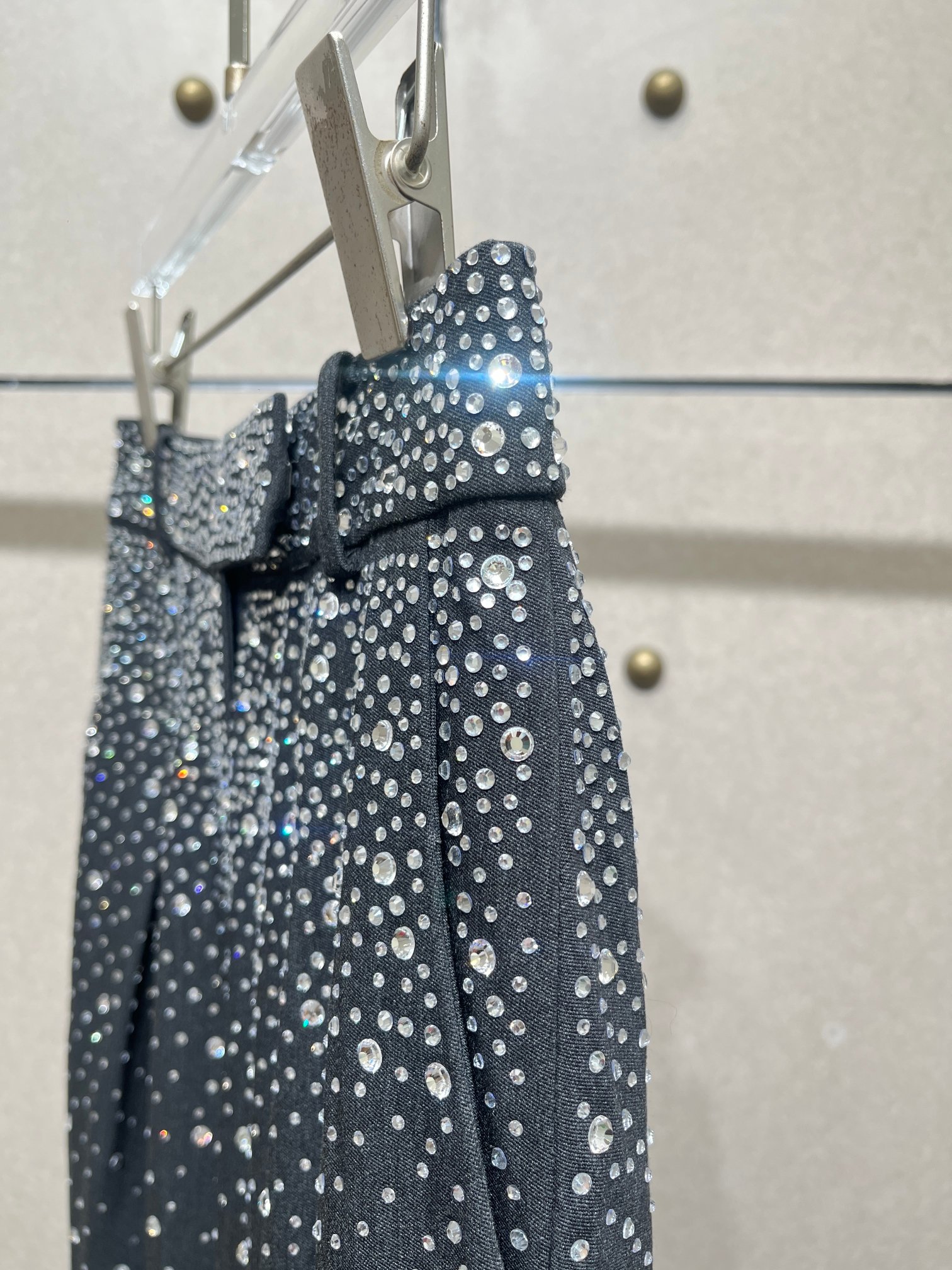 ❤️雨幕星空烫钻长裤！ SML