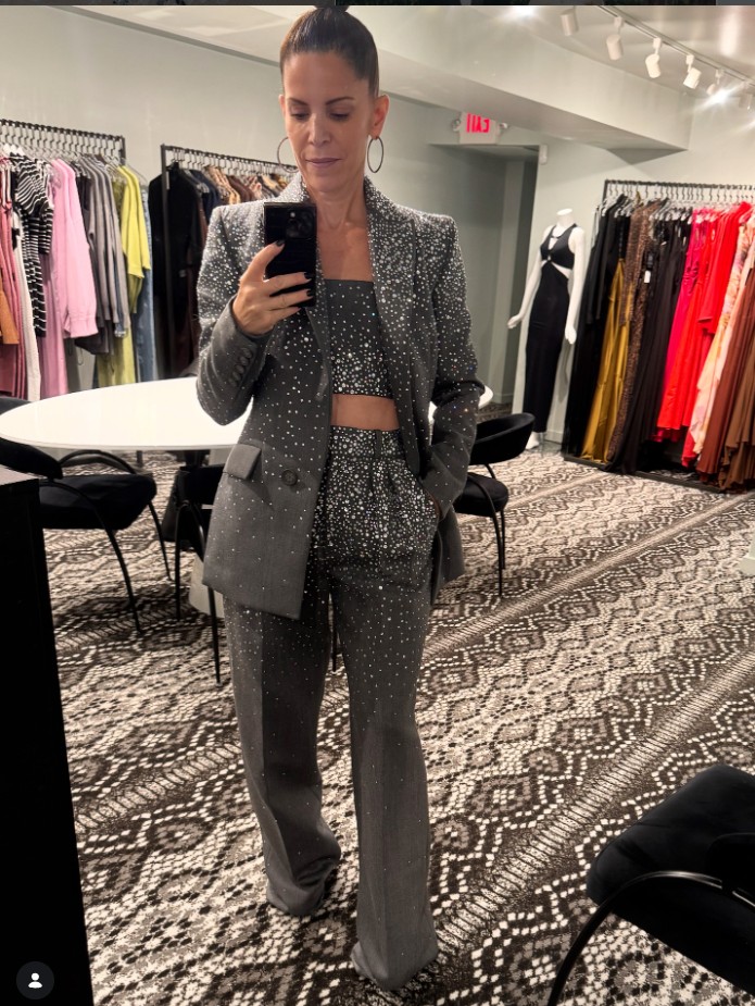 ❤️雨幕星空烫钻长裤！ SML