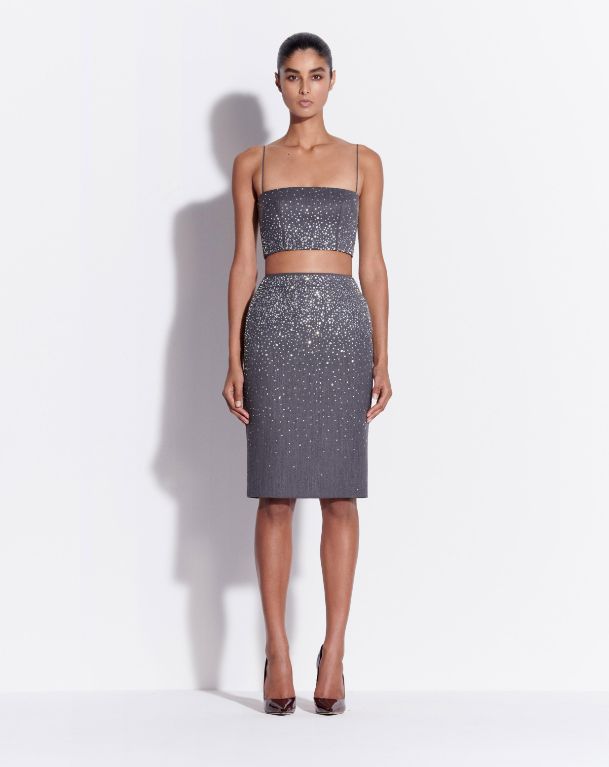 ❤️雨幕烫钻半裙！ SML