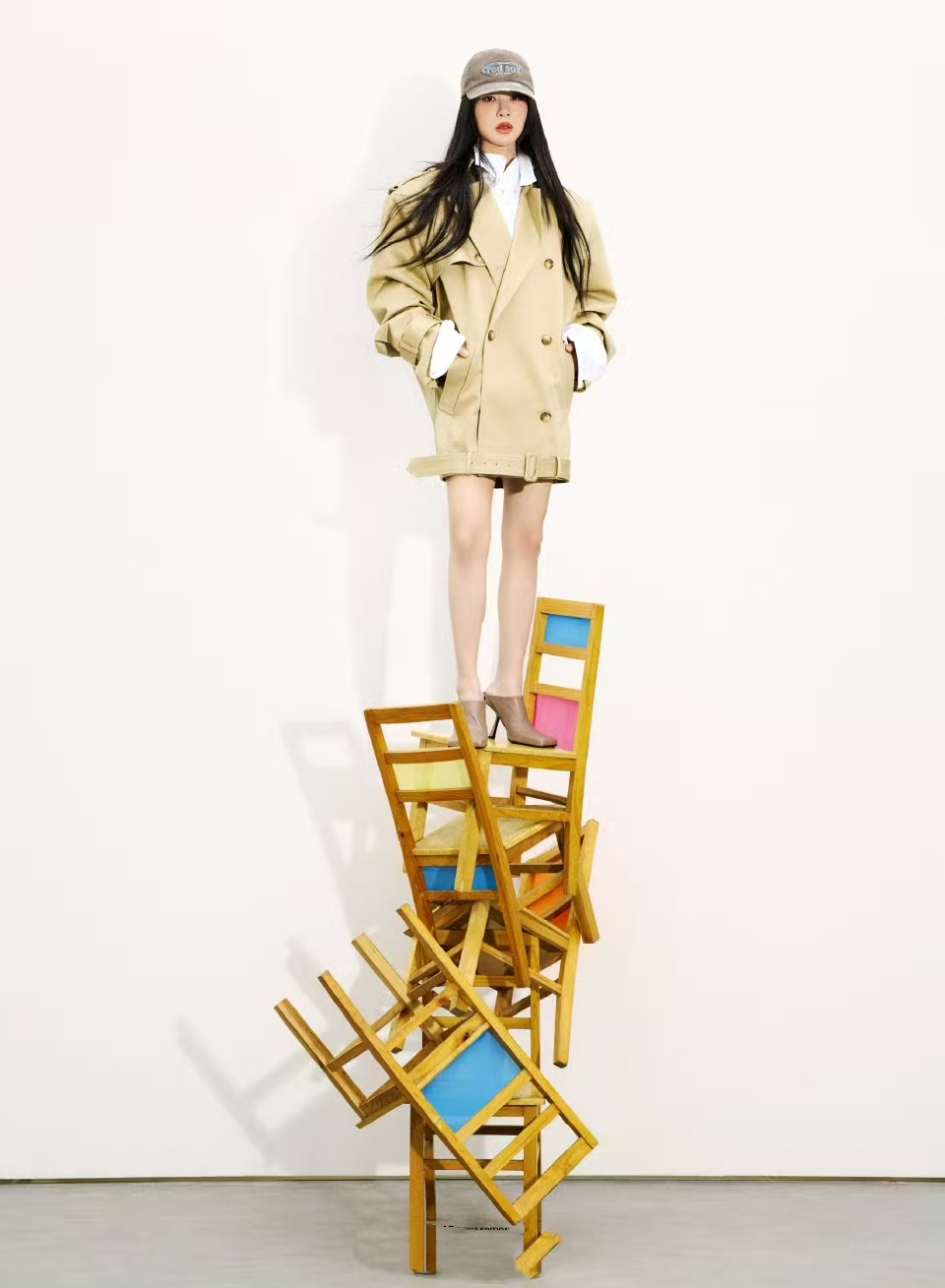 ❤️宽肩风衣！棉 SML