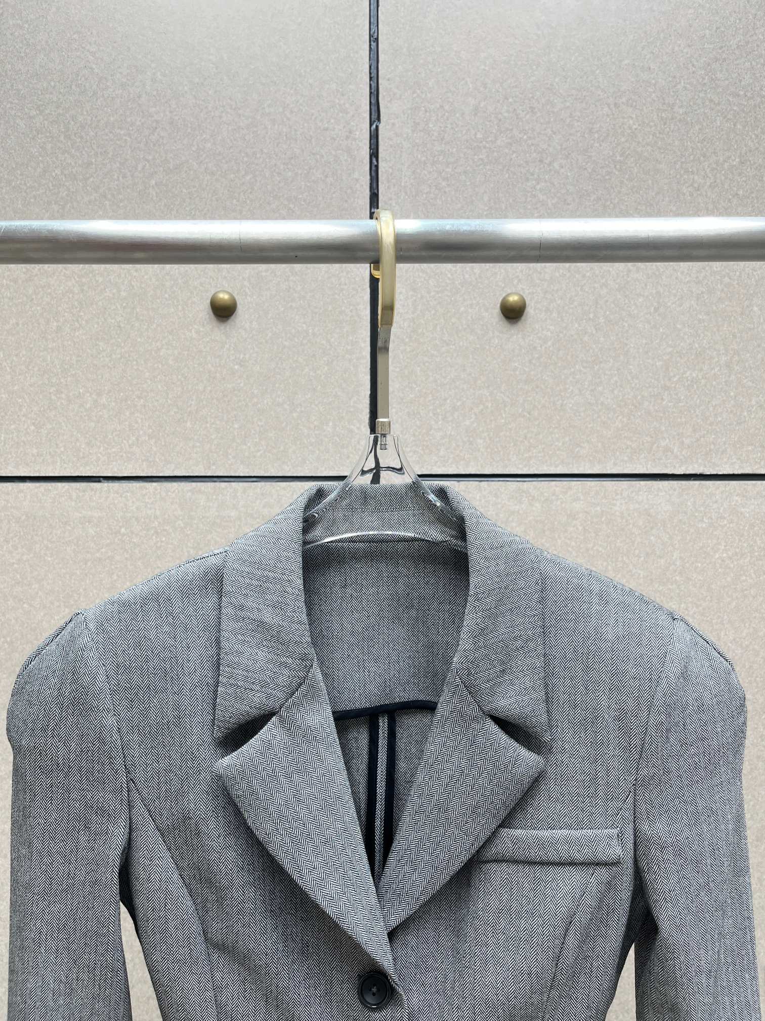 ❤️人字纹修身小西装！羊毛 SML