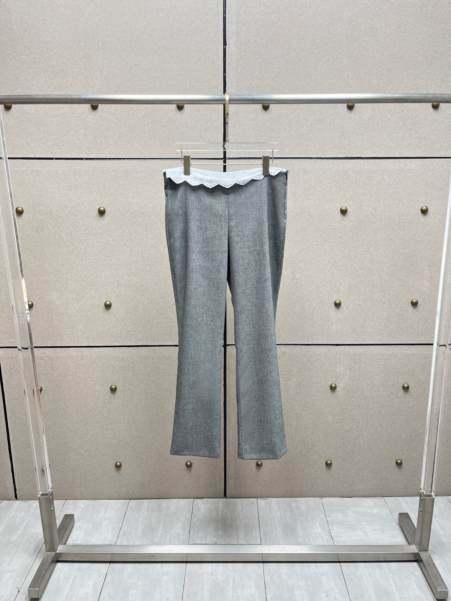 ❤️腰部花边长裤！羊毛 SML