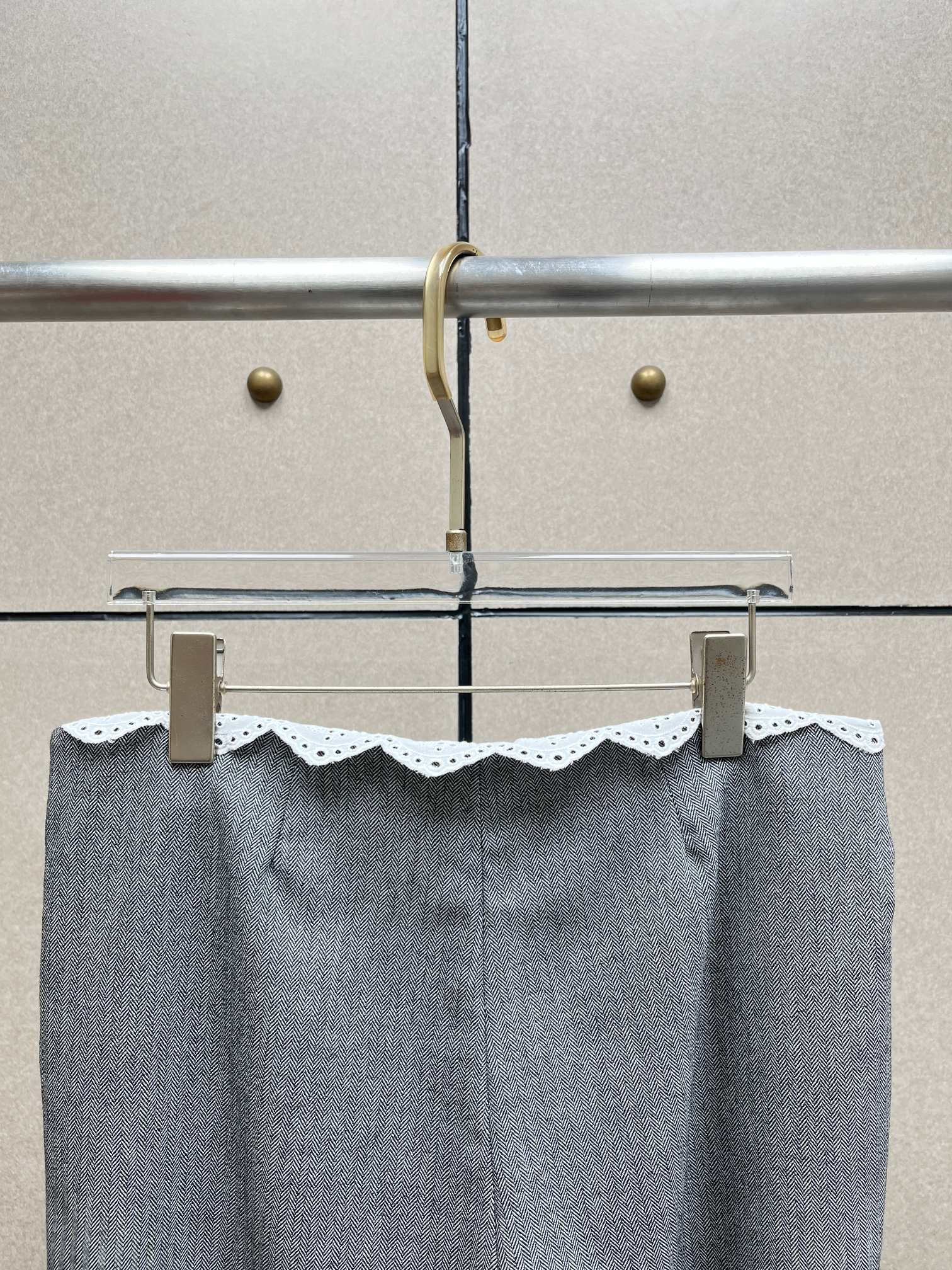 ❤️腰部花边长裤！羊毛 SML