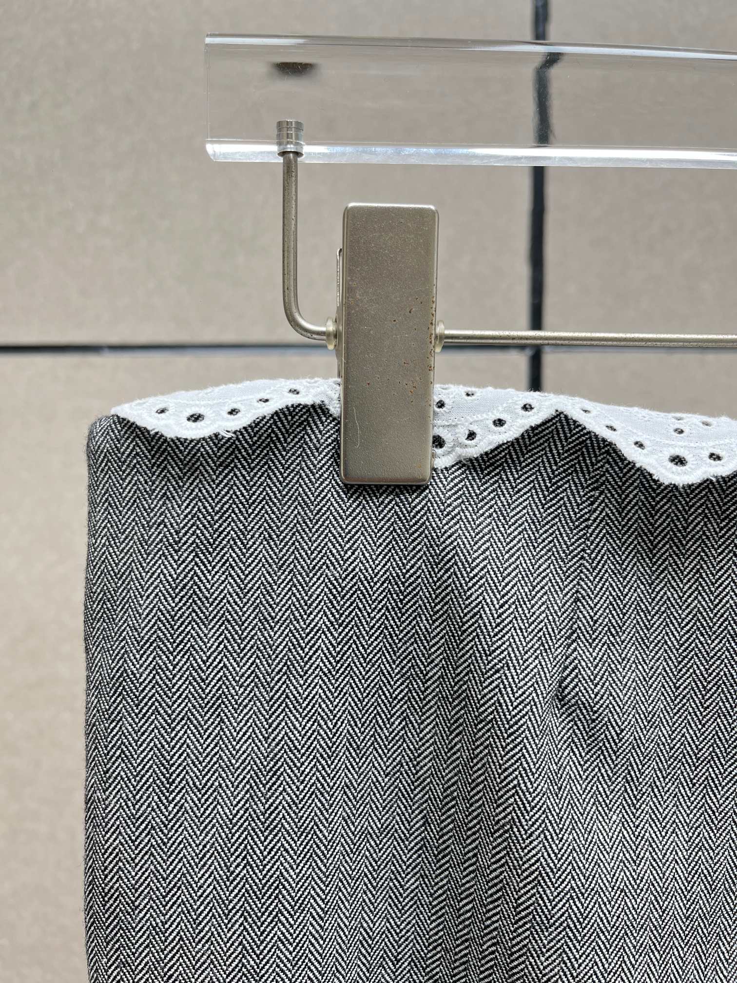 ❤️腰部花边长裤！羊毛 SML