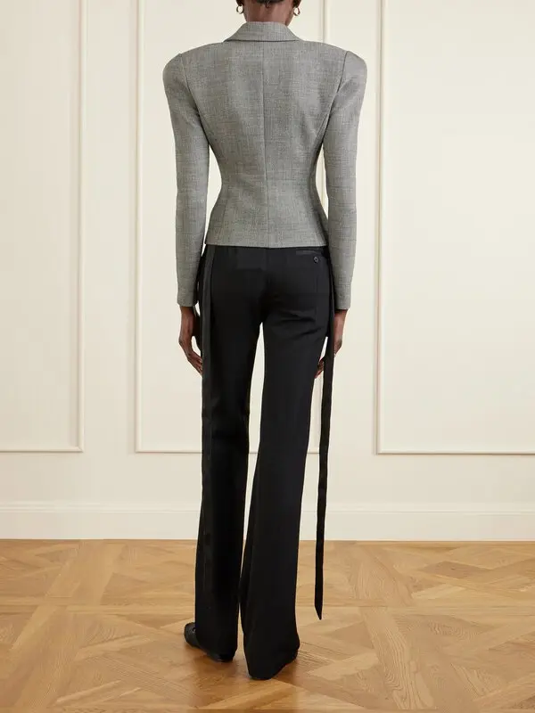 ❤️人字纹纹修身小西装！羊毛 SML