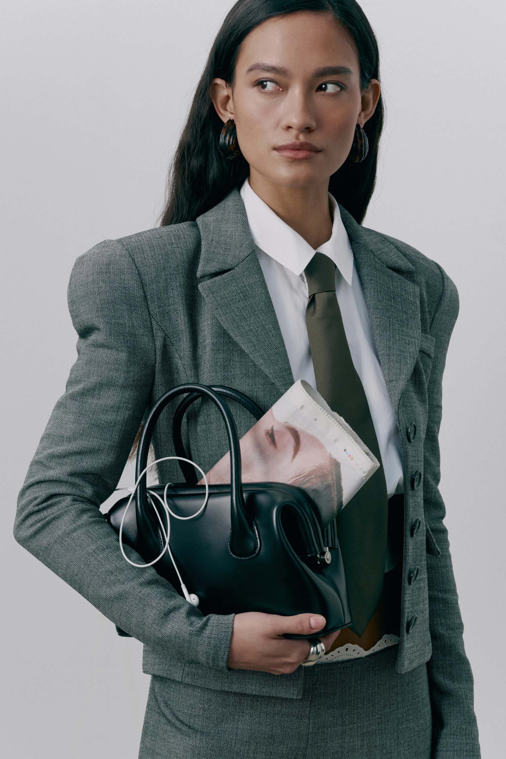 ❤️人字纹纹修身小西装！羊毛 SML