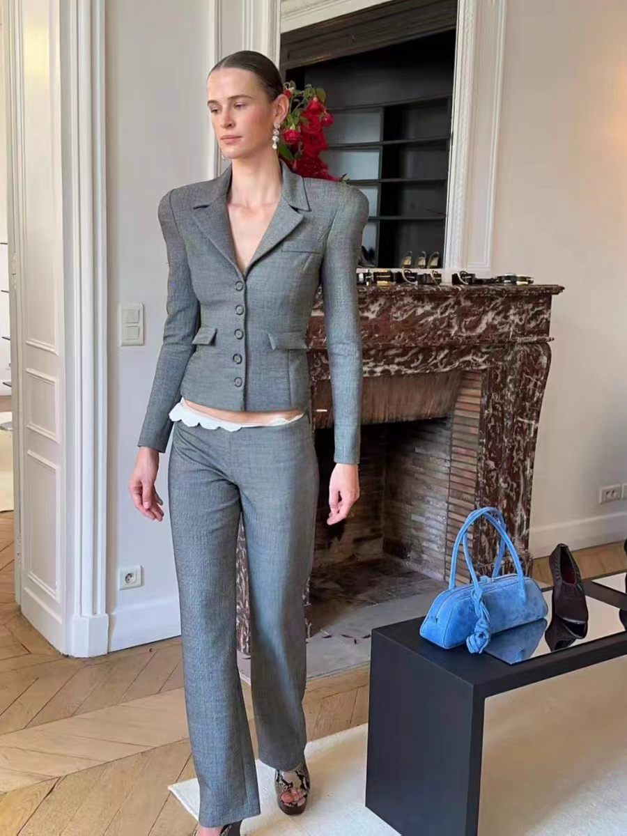 ❤️腰部花边长裤！羊毛 SML