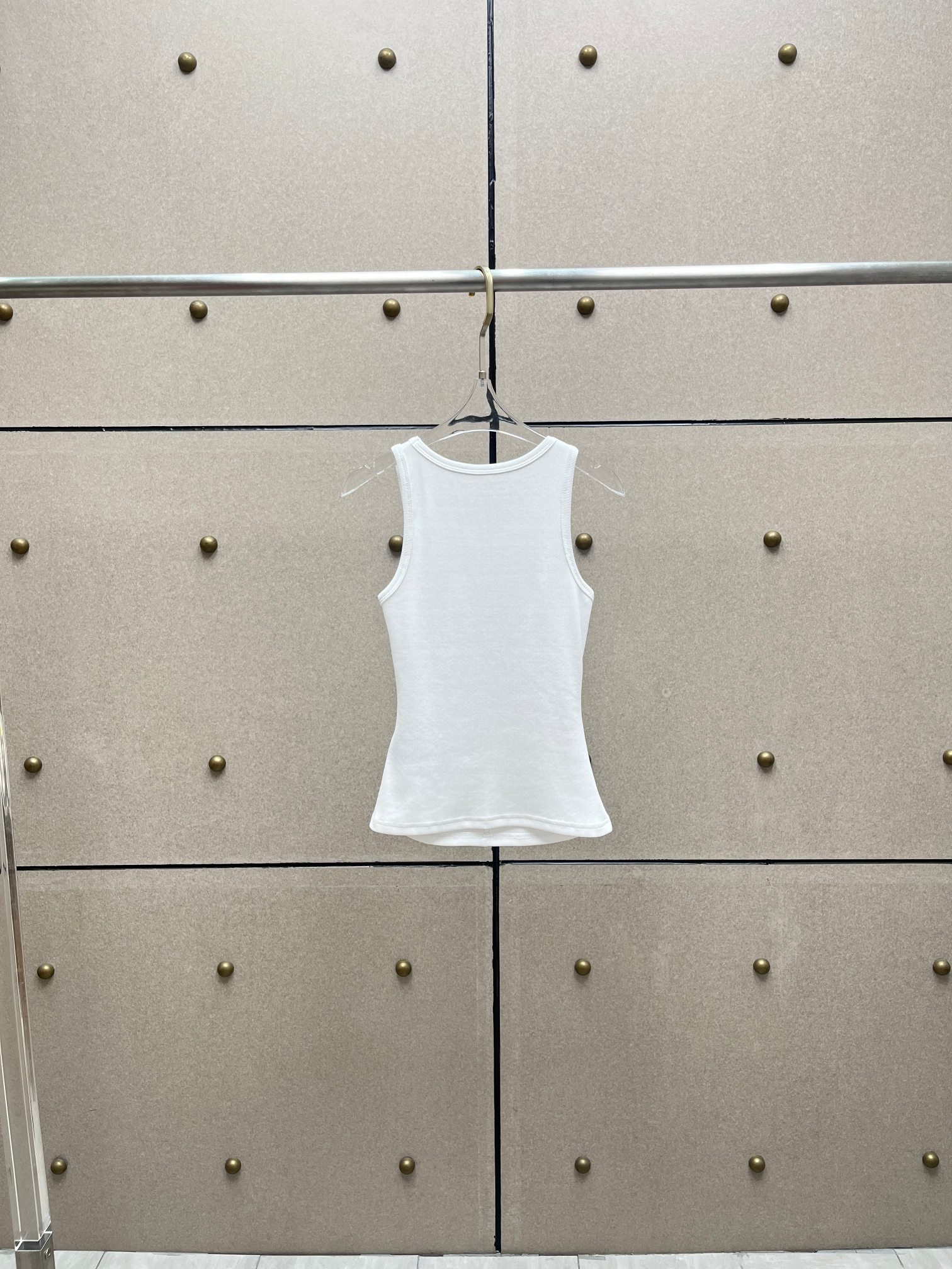 ❤️标志压褶螺纹背心！棉 两色 SML