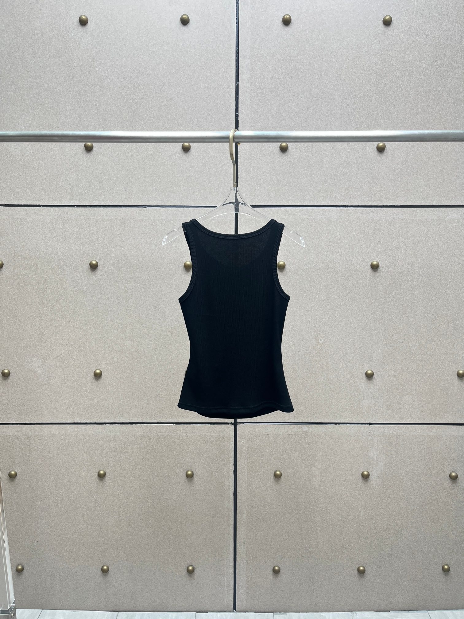 ❤️标志压褶螺纹背心！棉 两色 SML