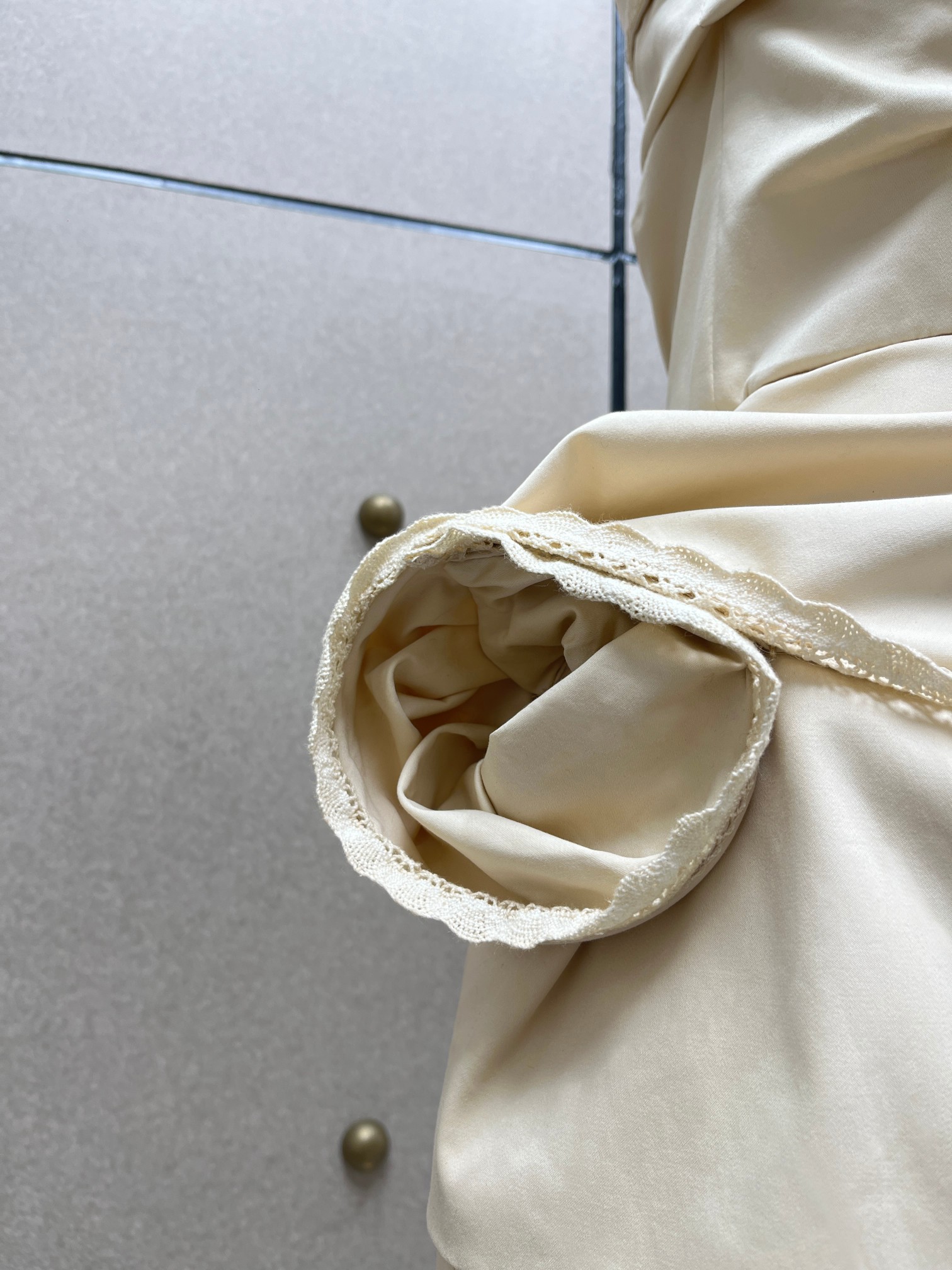 ❤️花边装饰立体裹胸连衣裙！棉 SML