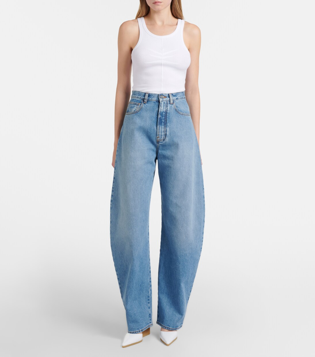 ❤️标志压褶螺纹背心！棉 两色 SML