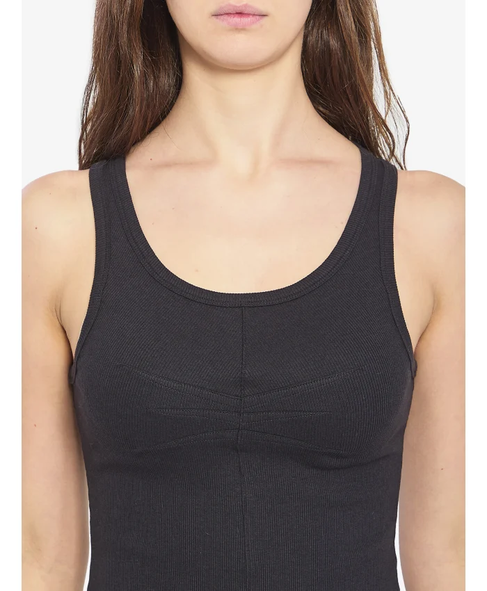 ❤️标志压褶螺纹背心！棉 两色 SML