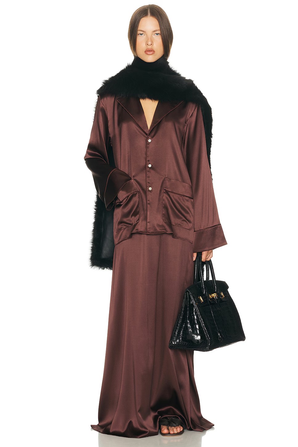 NO:762368,Satin lapel top!  SML,,19860909缎布翻领上衣！SML,,,Women's clothing