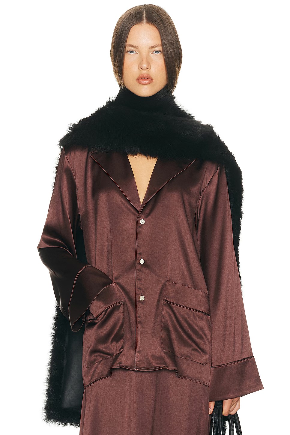 ❤️缎布翻领上衣！SML