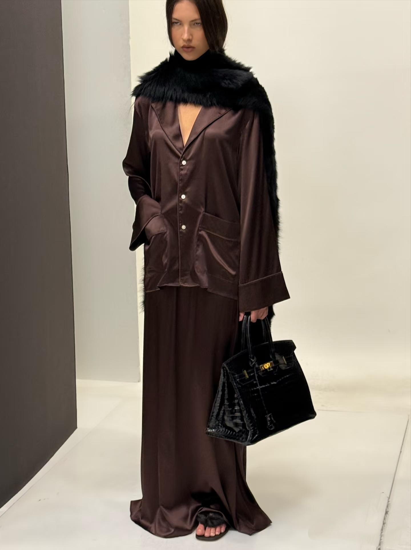 ❤️缎布长半裙！SML