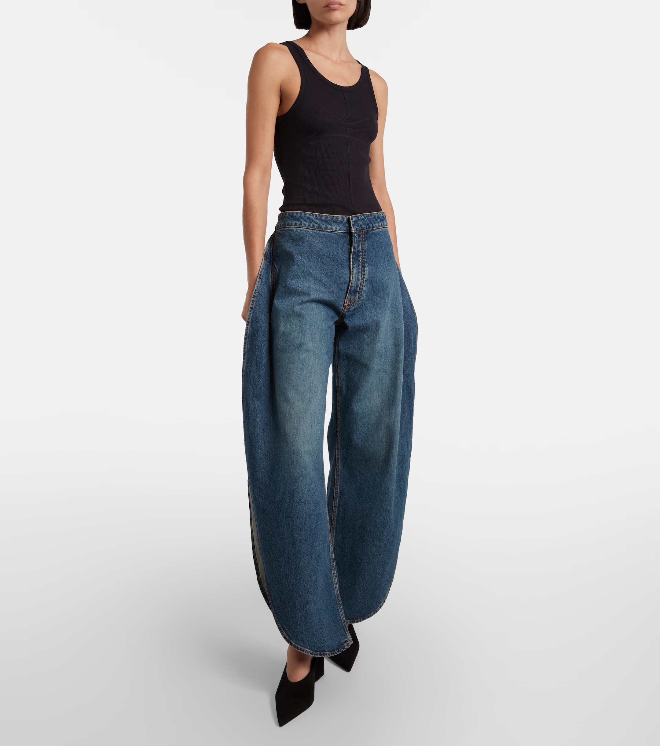 ❤️标志压褶螺纹背心！棉 两色 SML