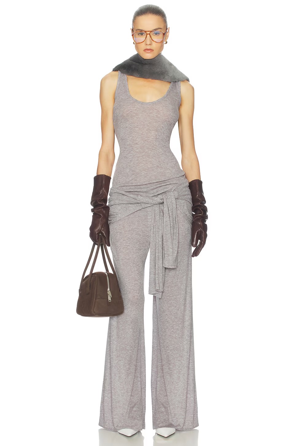 ❤️天丝羊毛超薄针织阔腿裤！SML