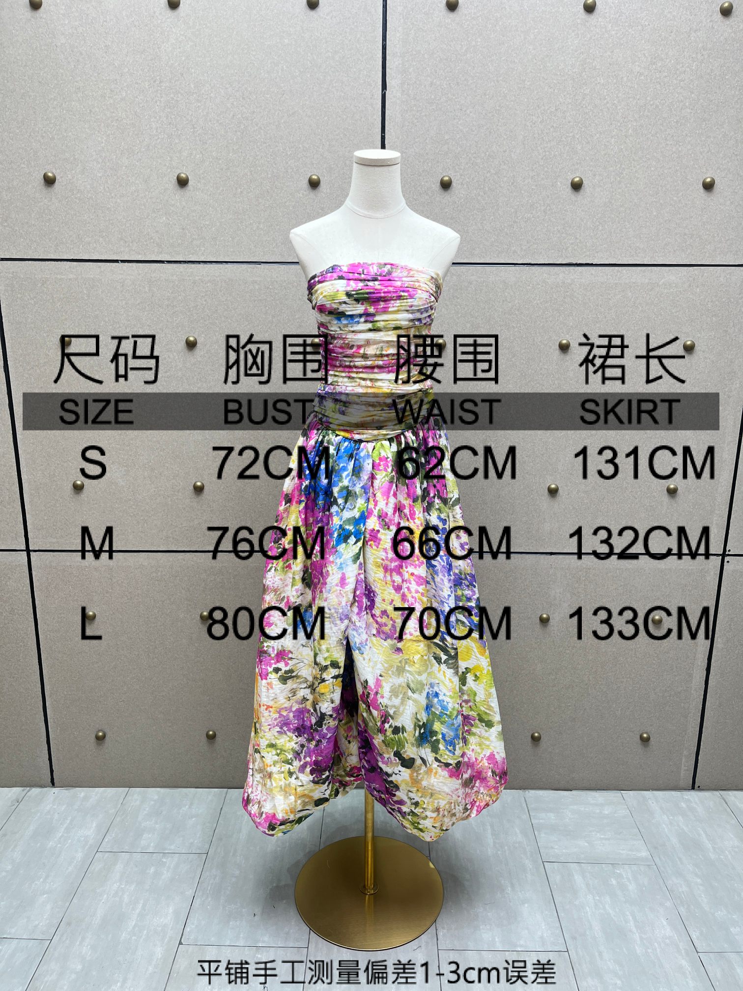 ❤️天丝亚麻混纺印花连衣裙！天丝亚麻 SML