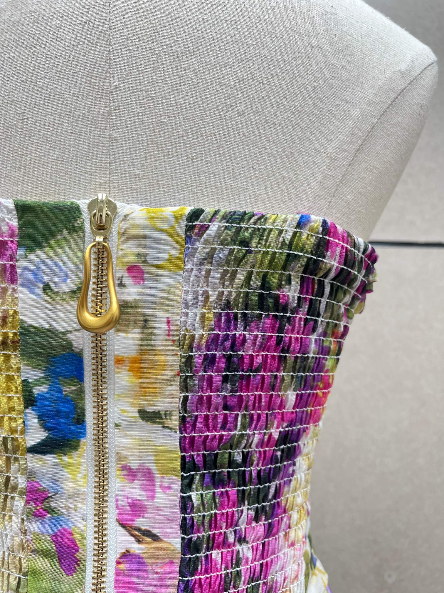 ❤️天丝亚麻混纺印花连衣裙！天丝亚麻 SML