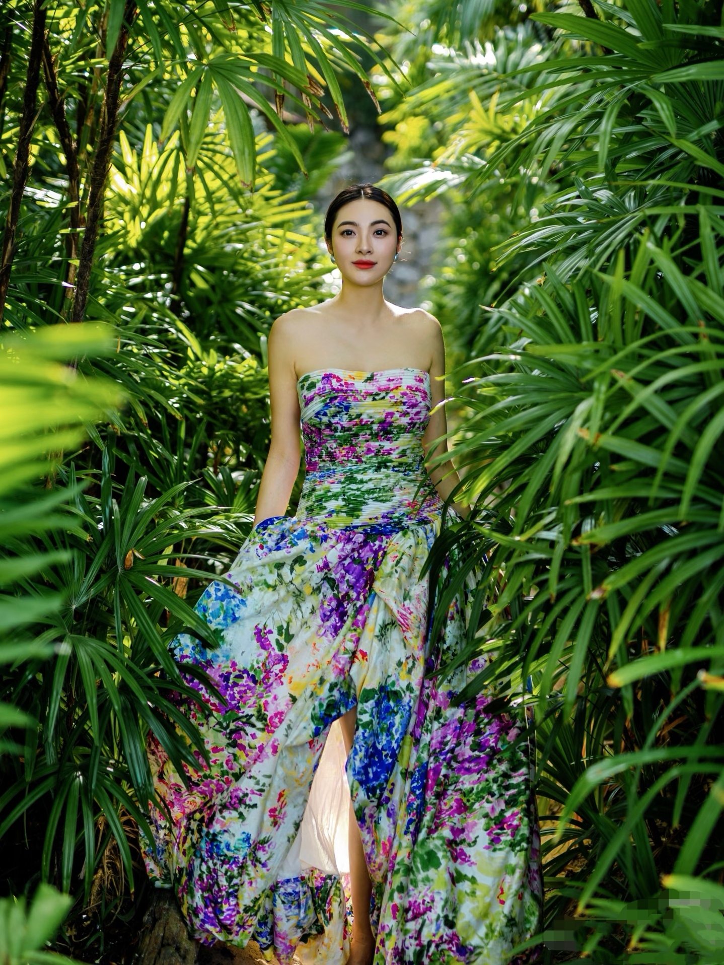 ❤️天丝亚麻混纺印花连衣裙！天丝亚麻 SML