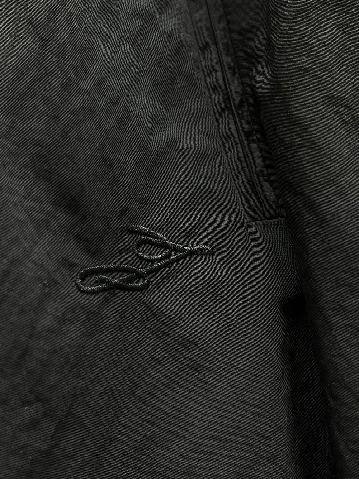 ❤️螺纹拼接褶皱夹克外套！尼龙 SML