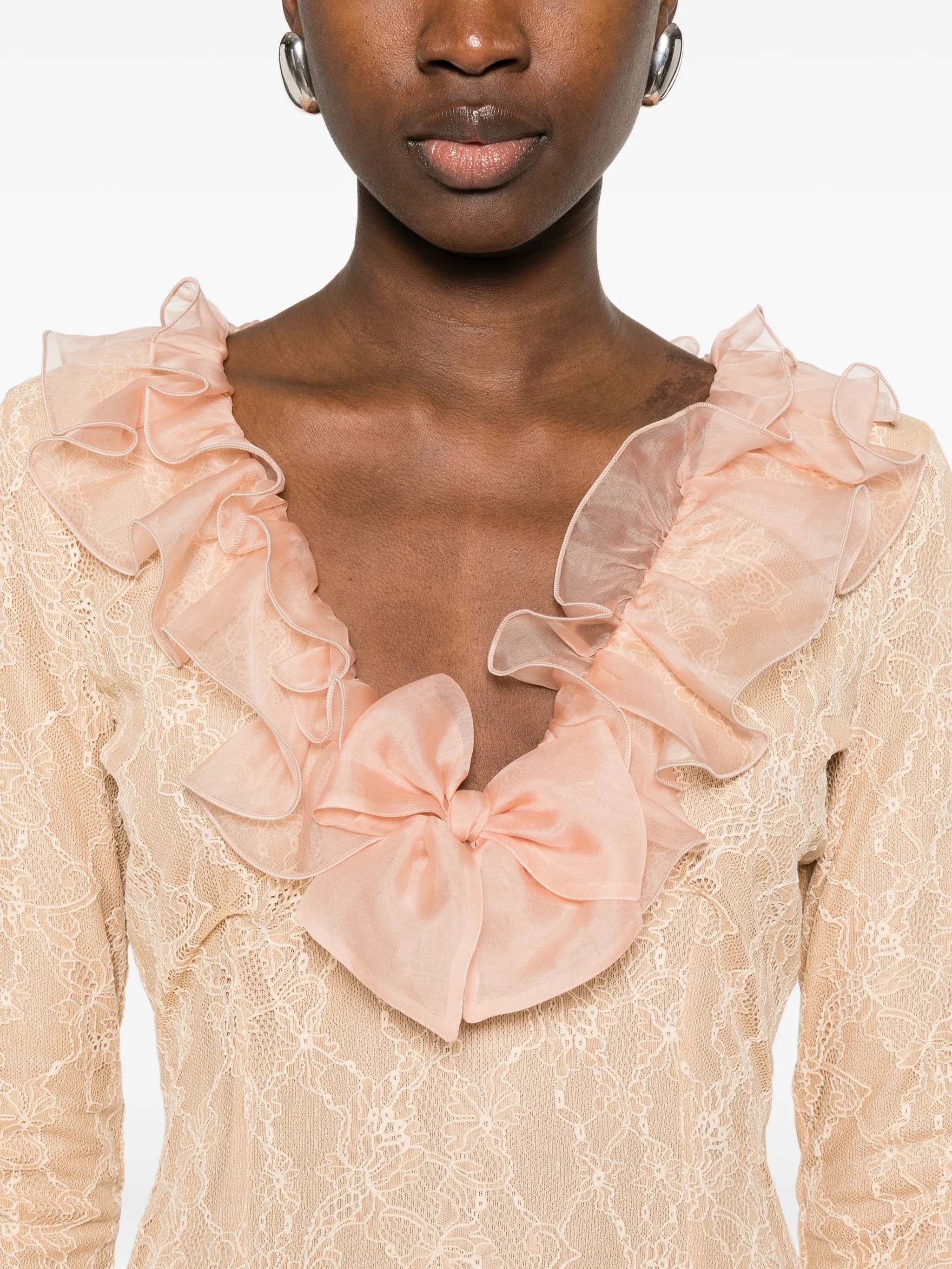 ❤️染色纱领蕾丝连衣裙！两色 SML