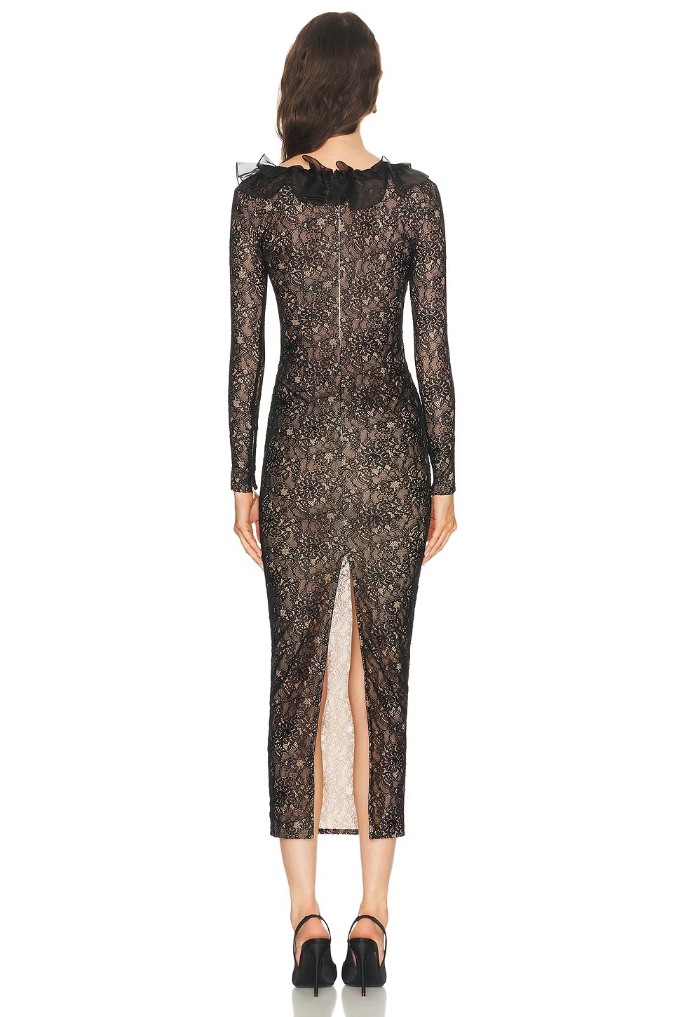 ❤️染色纱领蕾丝连衣裙！两色 SML