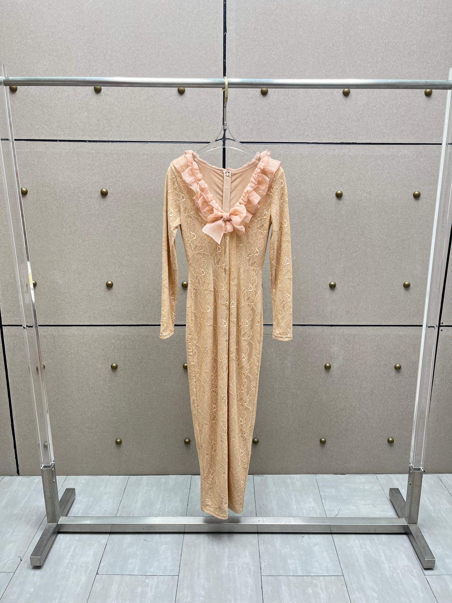 ❤️染色纱领蕾丝连衣裙！两色 SML