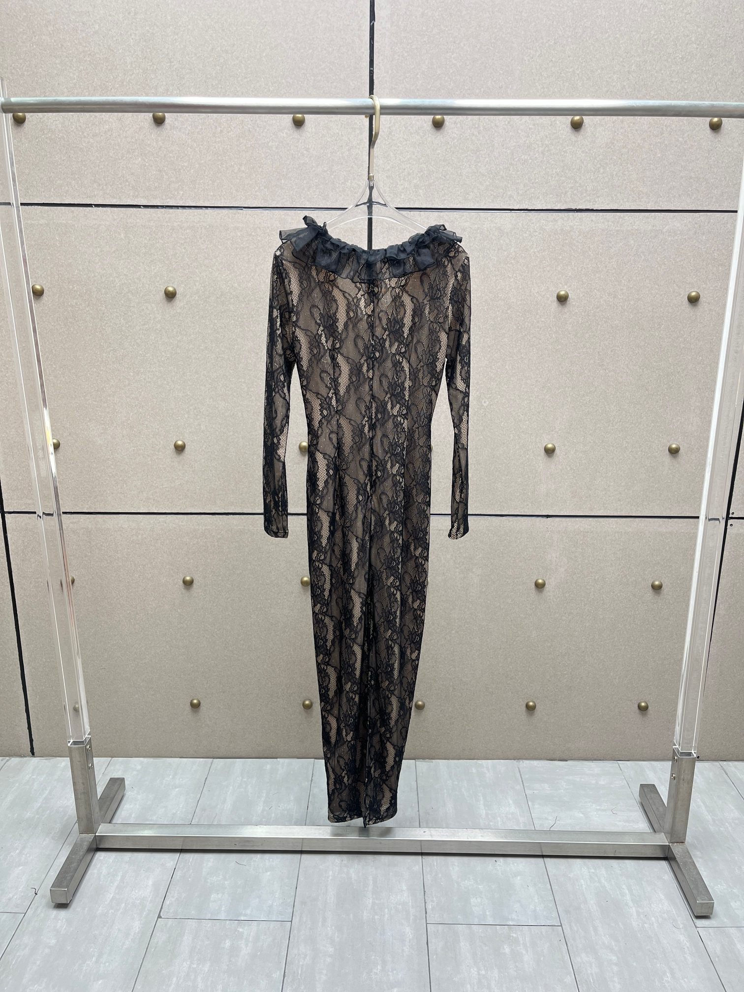 ❤️染色纱领蕾丝连衣裙！两色 SML